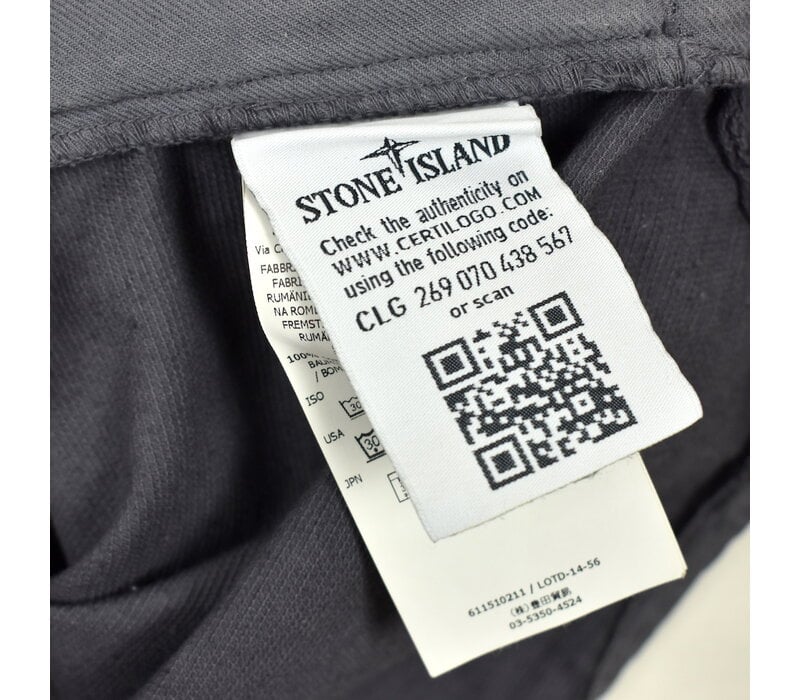 Stone Island grey knit cotton hooded overshirt jacket L