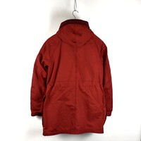 Stone Island red david-tc quilted lined hooded multi pocket parka XL