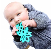 Ananas Teether   Licht Aqua Bijtfiguur