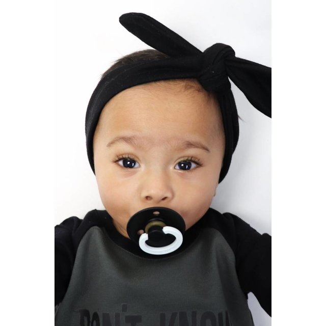 Bibs Fopspeen Zwart Black Glow in The Dark