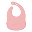 By Lille Vilde Bib Slab Pink Peony Swan