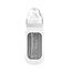 Ecoviking Glazen babyfles iceberg white, 240 ml.