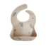 Mushie Siliconen Bibs Lilac Flowers