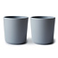 Mushie Cups Cloud - Drinkbekers Lichtgrijs - 2 stuks -