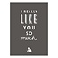 Kaart: Really Like You - Ollie en Jeujeu