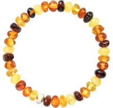 Amber Multi volwassen armband - Barnsteen