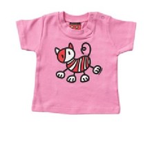 Roze babyShirt Pip poes van Mick&Malu