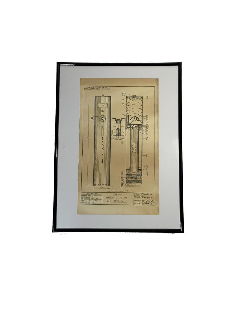 Engelse WO2 confidential poster Parachute Flare