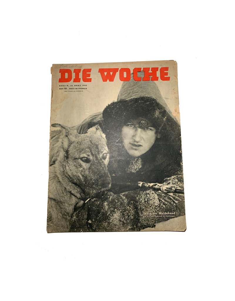 Duits WO2 Die Woche tijdschrift SS totenkopf