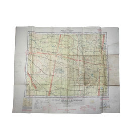 Canadese WO2 air navigation map Saskatchewan