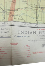 Canadese WO2 air navigation map Saskatchewan