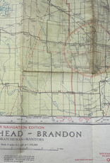 Canadese WO2 air navigation map Saskatchewan