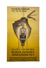 Duitse WO2 Nederlandschen Arbeidsdienst poster