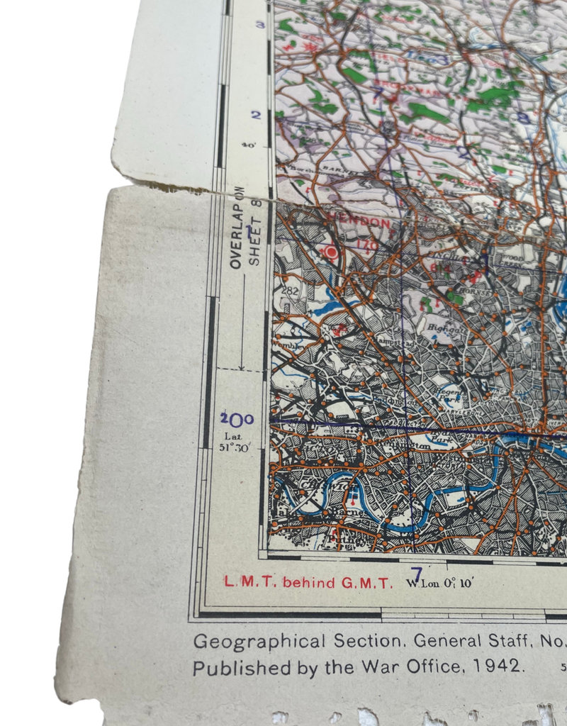 Engelse WO2 air navigation map East Anglia