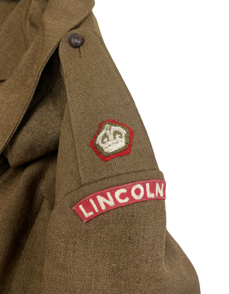 Engelse WO2 Lincolnshire Regiment battledress jas