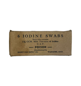 Amerikaanse WO2 Iodine Swabs