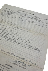 Amerikaans WO2 Honorable Discharge document