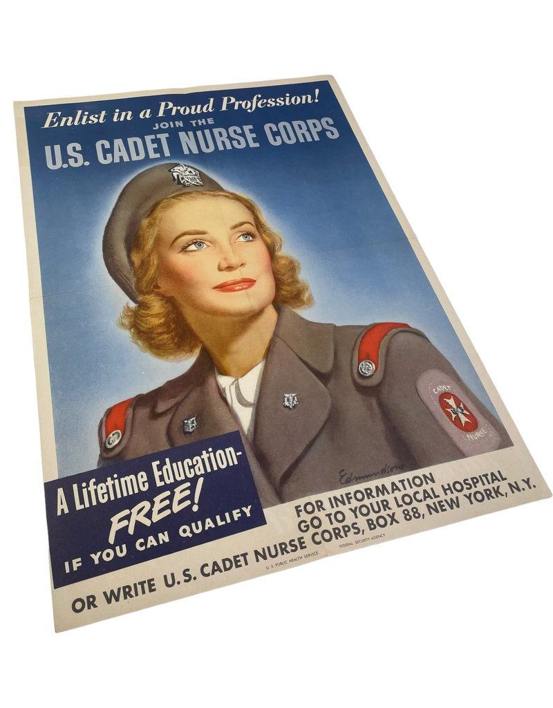 Amerikaanse WO2 Cadet Nurse Corps poster