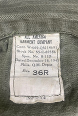 Amerikaans WO2 HBT combat jas en broek