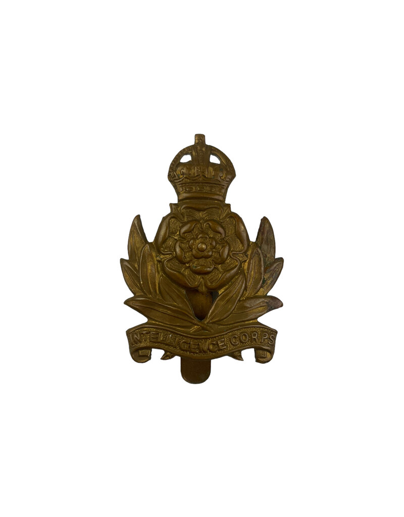 Engelse WO2 Intelligence Corps cap badge