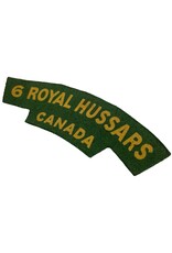 Canadese WO2 6 Royal Hussars titel