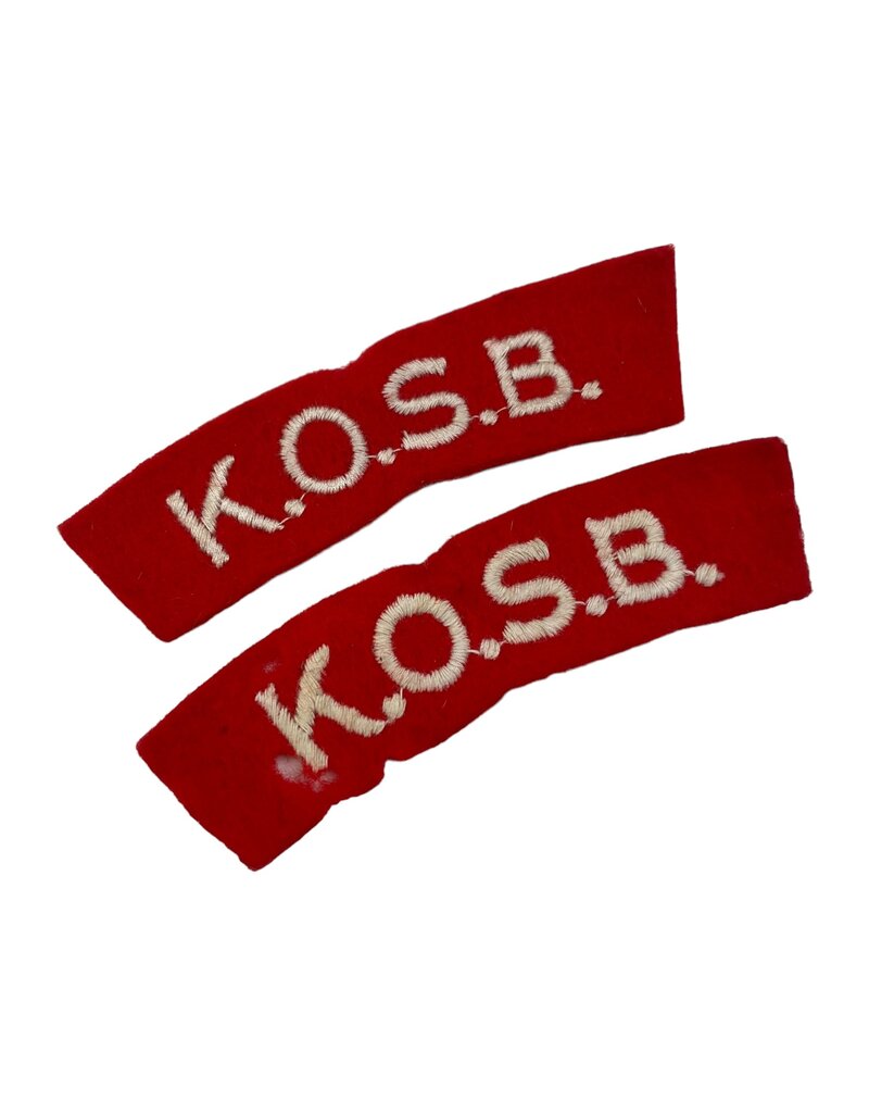 Engels WO2 setje K.O.S.B. titels
