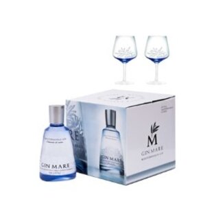 Gin-Mare Single Bottle Double ballon giftpack