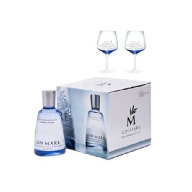 Gin-Mare Single Bottle Double ballon giftpack 70CL