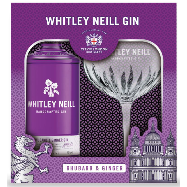 Whitley-Neill Rhubarb & Ginger Giftpack 70CL