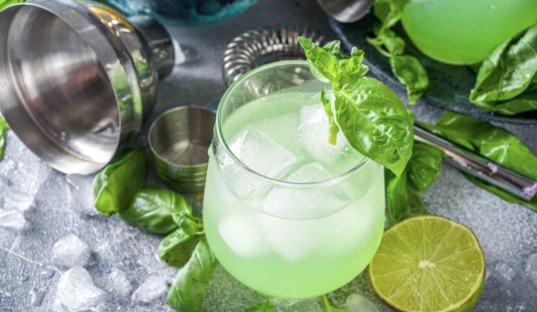 Gin-Basilicum Smash