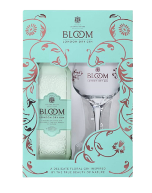 Bloom Premium London Dry Gin 70CL Glass pack