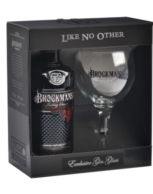 Brockmans Gin Glass Pack 70CL