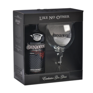 Brockmans Gin Glass Pack 70CL