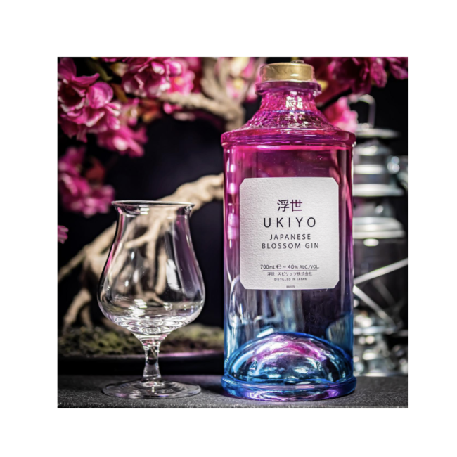 Ukiyo Japanese Blossom Gin 70cl