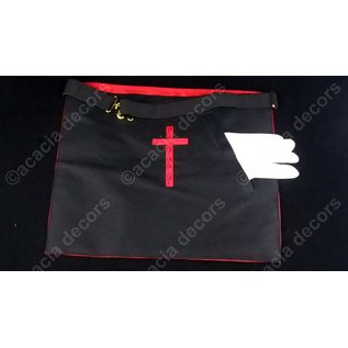 Schürze 18e Grad - Hand bestickt   - Verankertes Kreuz