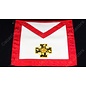 Apron18th degree - hand embroided  potted cross