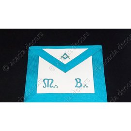 MODFR - 3e graad M & B en passer - zacht lamsleder - blauwe riem - met rouw