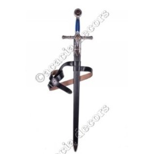 Leather sheath with belt  (without sword)