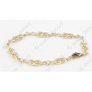 Pulsera de la cadena del hermano oro