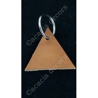 Porte-clés triangle en cuir