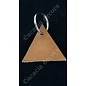 Porte-clés triangle en cuir
