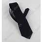 Tie black with compass and square motif