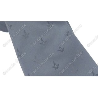 Tie black with compass and square motif