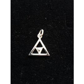 Pendant with  chain - Double triangle 5mm
