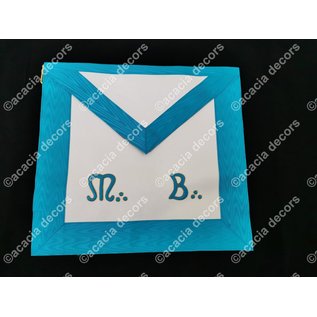 Schurz M & B schwarzer Rückseite und zwarte Gürtel