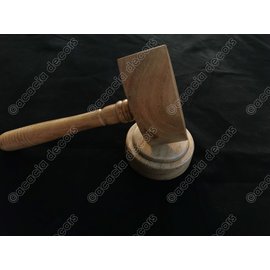 Hammer licht Holz  mit Unterstützung - Rund