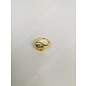 Ring plated gold double sided - Black