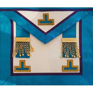 Memphis Misraïm Tablier de Vénérable Maître 36 cm x 32 cm penderilles