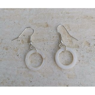 Boucles d'oreilles cercle de nacre