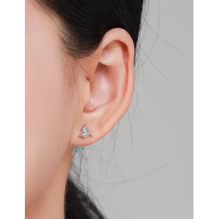 Boucle d'oreille triangle géométrique